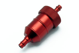 pitbike palivový filtr CNC červený